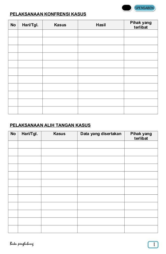 Contoh Buku Bimbingan Konseling Sd