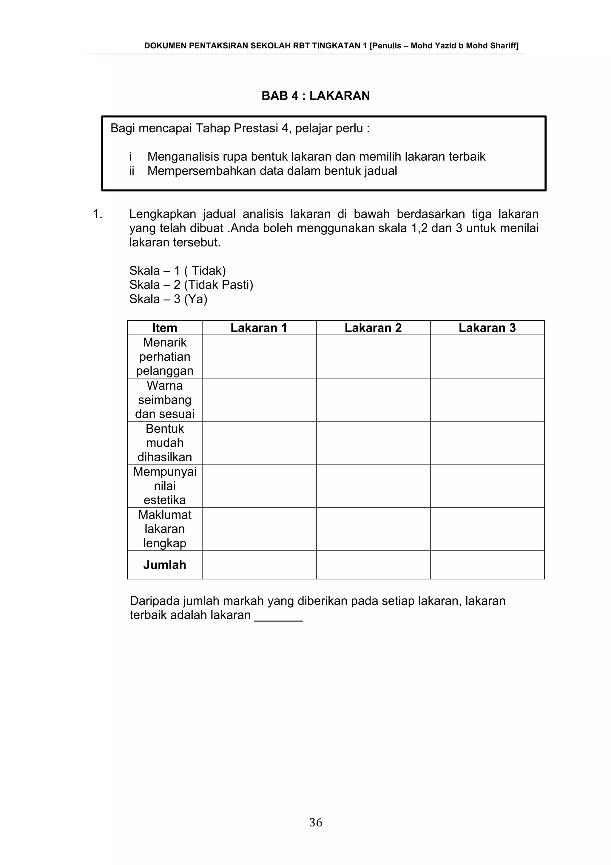 Buku pentaksiran rbt t1 | PDF