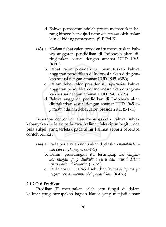 Buku Penyuluhan Kalimat