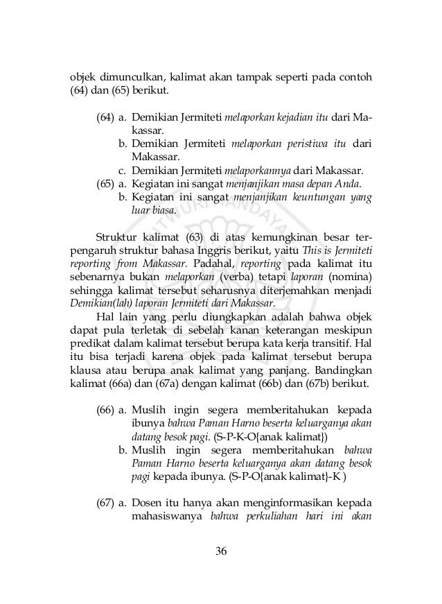 Buku Penyuluhan Kalimat