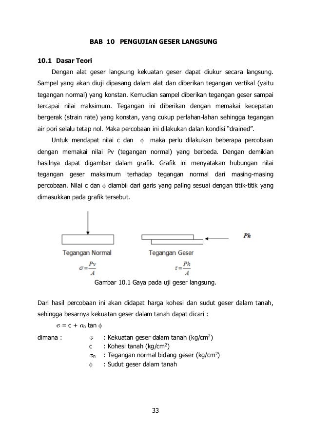 Buku petunjuk praktikum mekanika tanah