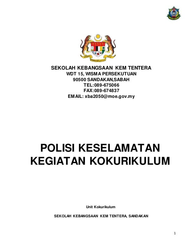 Buku Polisi Keselamatankokurikulum Skkts