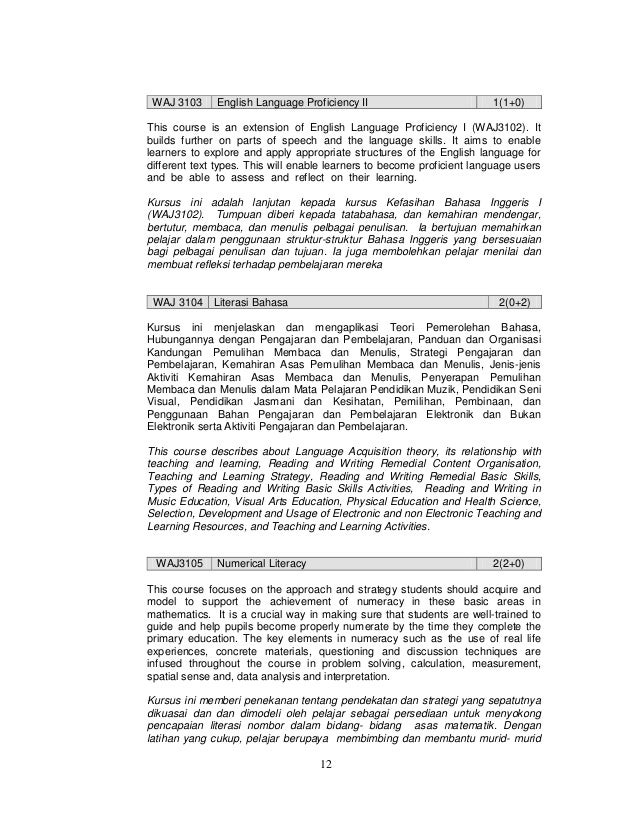waj 3103 english language proficiency