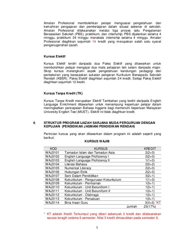 Buku Program Pismp Pendidikan Jasmani Dengan Kepujian