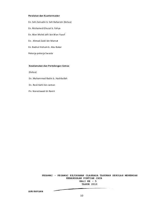 Buku program sukan 2014