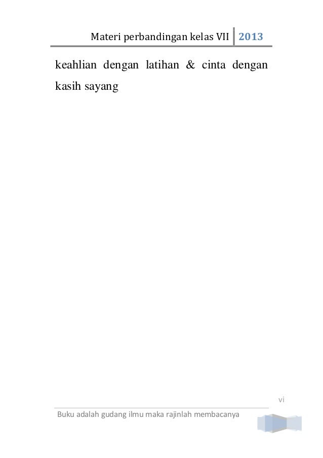 Materi Perbandingan Kelas 7 SMP/Mts