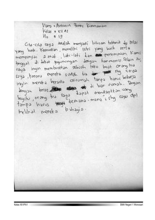 Kelas XII IPA1 TA 2006-2007 SMA Negeri 1 Wonosari
 