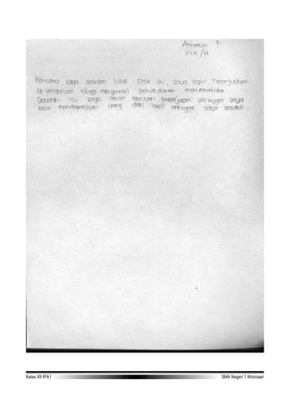 Kelas XII IPA1 TA 2006-2007 SMA Negeri 1 Wonosari
 