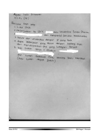 Kelas XII IPA1 TA 2006-2007 SMA Negeri 1 Wonosari
 