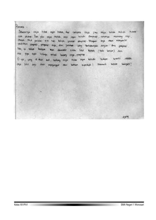 Kelas XII IPA1 TA 2006-2007 SMA Negeri 1 Wonosari
 