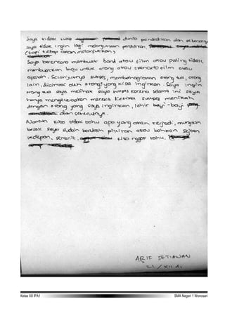 Kelas XII IPA1 TA 2006-2007 SMA Negeri 1 Wonosari
 