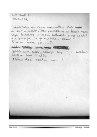 Kelas XII IPA1 TA 2006-2007 SMA Negeri 1 Wonosari
 