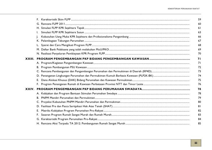 Buku Saku. Pembangunan Perumahan dan Kawasan Permukiman 