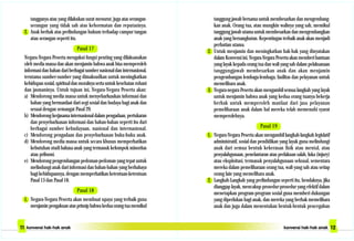 tangganya atau yang dilakukan surat menurut, juga atas serangan-
serangan yang tidak sah atas kehormatan dan reputasinya.
2. Anak berhak atas perlindungan hukum terhadap campur tangan
atau serangan seperti itu.
Pasal 17
Negara-Negara Peserta mengakui fungsi penting yang dilaksanakan
oleh media massa dan akan menjamin bahwa anak bisa memperoleh
informasi dan bahan dari berbagai sumber nasional dan internasional,
terutama sumber-sumber yang dimaksudkan untuk meningkatkan
kehidupan sosial, spiritual dan moralnya serta untuk kesehatan rohani
dan jasmaninya. Untuk tujuan ini, Negara-Negara Peserta akan:
a) Mendorong media massa untuk menyebarluaskan informasi dan
bahan yang bermanfaat dari segi sosial dan budaya bagi anak dan
sesuai dengan semangat Pasal 29.
b) Mendorong kerjasama internasional dalam pengadaan, pertukaran
dan penyebarluasan informasi dan bahan-bahan seperti itu dari
berbagai sumber kebudayaan, nasional dan internasional.
c) Mendorong pengadaan dan penyebarluasan buku-buku anak.
d) Mendorong media massa untuk secara khusus memperhatikan
kebutuhan studi bahasa anak yang termasuk kelompok minoritas
atau pribumi.
e) Mendorong pengembangan pedoman-pedoman yang tepat untuk
melindungi anak dari informasi dan bahan-bahan yang berbahaya
bagi kehidupannya, dengan memperhatikan ketentuan-ketentuan
Pasal 13 dan Pasal 18.
Pasal 18
1. Negara-Negara Peserta akan membuat upaya yang terbaik guna
menjaminpengakuanatasprinsipbahwakeduaorangtuamemikul
tanggung jawab bersama untuk membesarkan dan mengembang-
kan anak. Orang tua, atau mungkin walinya yang sah, memikul
tanggung jawab utama untuk membesarkan dan mengembangkan
anak yang bersangkutan. Kepentingan terbaik anak akan menjadi
perhatian utama.
2. Untuk menjamin dan meningkatkan hak-hak yang dinyatakan
dalam Konvensi ini, Negara-Negara Peserta akan memberi bantuan
yang layak kepada orang tua dan wali yang sah dalam pelaksanaan
tanggungjawab membesarkan anak dan akan menjamin
pengembangan lembaga-lembaga, fasilitas dan pelayanan untuk
memelihara anak.
3. Negara-negara Peserta akan mengambil semua langkah yang layak
untuk menjamin bahwa anak yang kedua orang tuanya bekerja
berhak untuk memperoleh manfaat dari jasa pelayanan
pemeliharaan anak dalam hal mereka telah memenuhi syarat
memperolehnya.
Pasal 19
1. Negara-Negara Peserta akan mengambil langkah-langkah legislatif
administratif, sosial dan pendidikan yang layak guna melindungi
anak dari semua bentuk kekerasan fisik atau mental, atau
penyalahgunaan, penelantaran atau perlakuan salah, luka (injury)
atau eksploitasi, termasuk penyalahgunaan seksual, sementara
mereka dalam pemeliharaan orang tua, wali yang sah atau setiap
orang lain yang memelihara anak.
2. Langkah-Langkah yang perlindungan seperti itu, hendaknya, jika
dianggap layak, mencakup prosedur-prosedur yang efektif dalam
menetapkan program-program sosial guna memberi dukungan
yang diperlukan bagi anak, dan mereka yang berhak memelihara
anak dan juga dalam menentukan bentuk-bentuk pencegahan
 