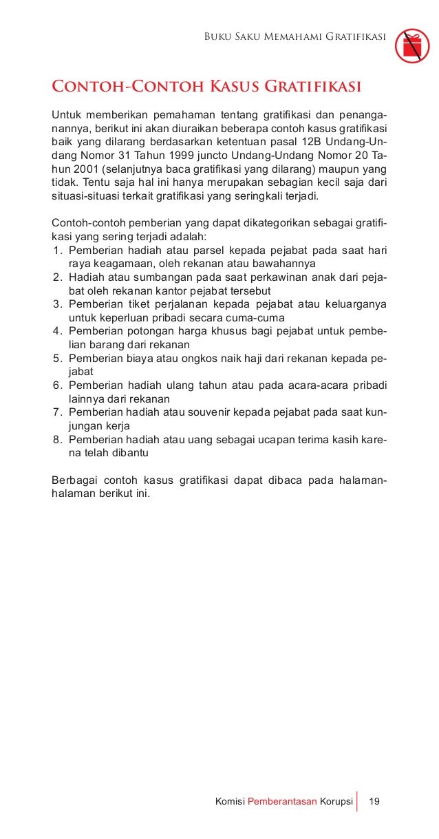 Buku Saku Memahami Gratifikasi KPK