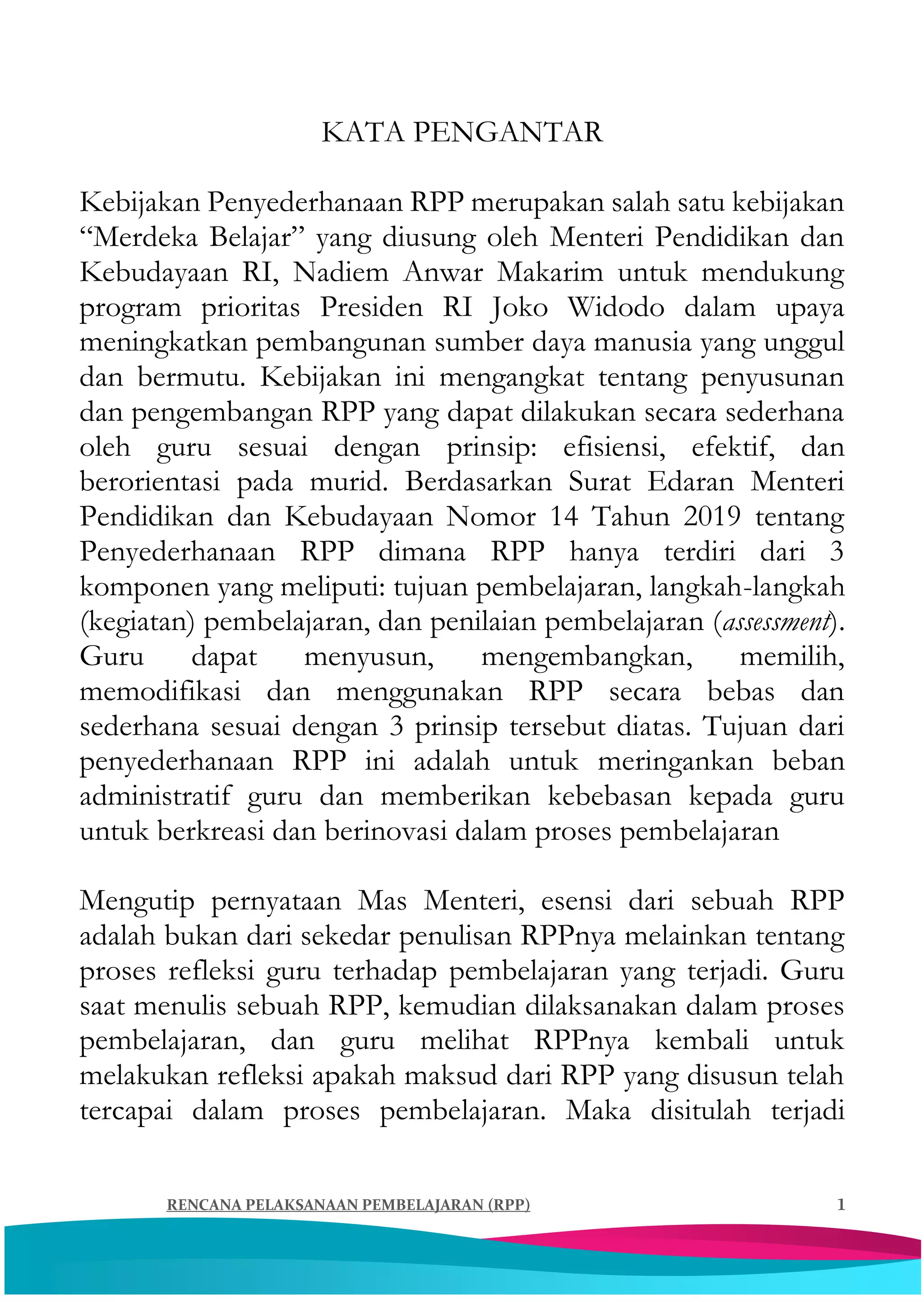 Buku saku rpp satu lembar 2020 | PDF