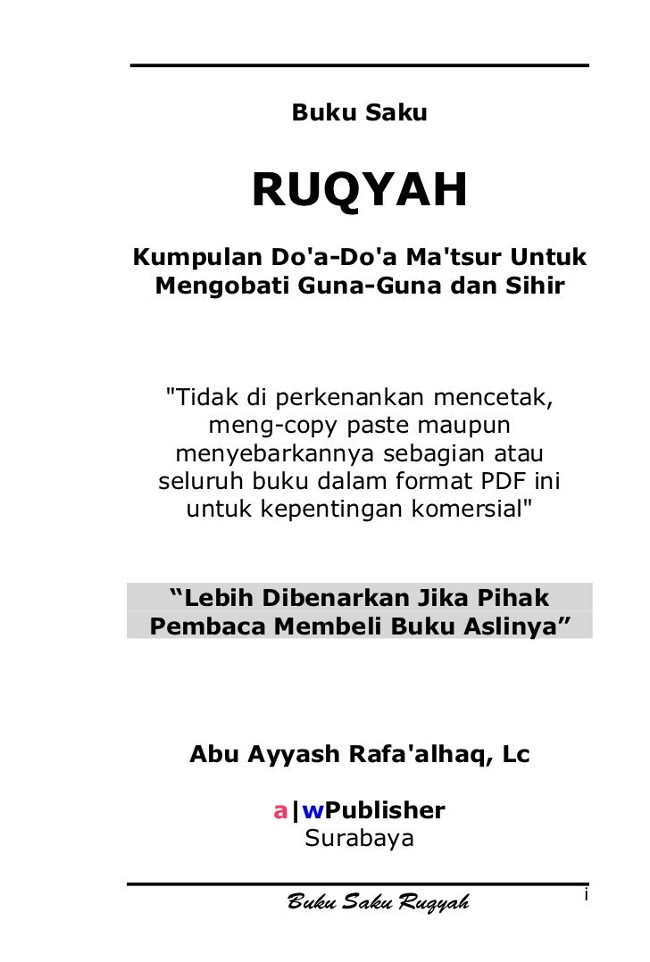 Buku saku ruqyah