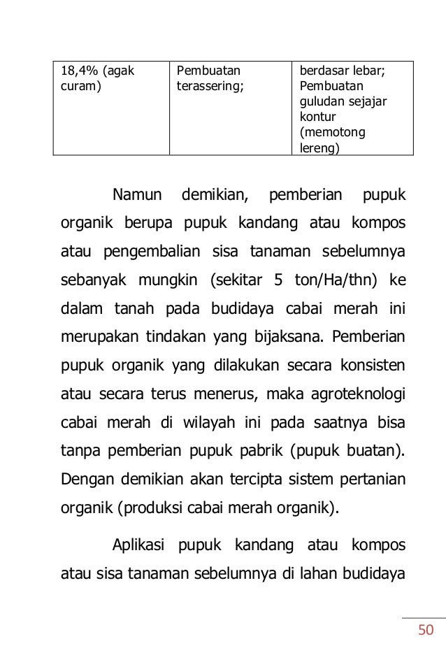 Faktor Produksi Lahan Pada Cabai Merah Buku saku tanaman pertanian kec sttu julu1 Faktor Produksi Lahan Pada Cabai Merah Buku saku tanaman pertanian kec sttu julu1