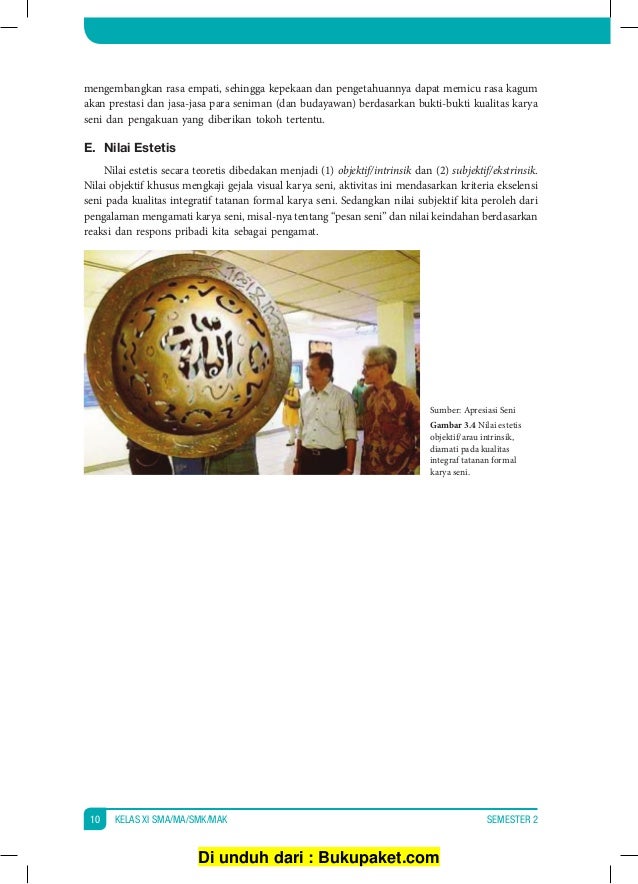 Download Buku Seni Budaya Kelas 3 Sma Yayat Nursantara Ktsp 2006