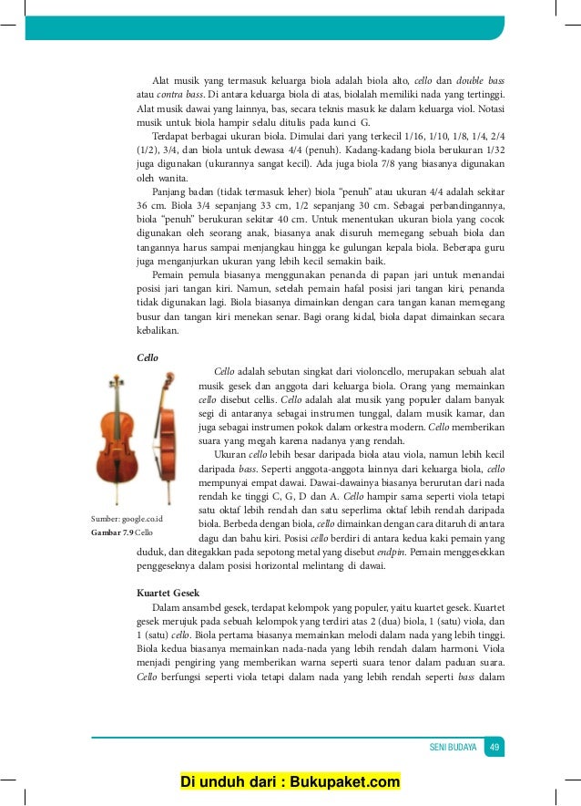 Buku Siswa Kelas 11 Seni Budaya Semester 1 dan 2 Kurikulum K13