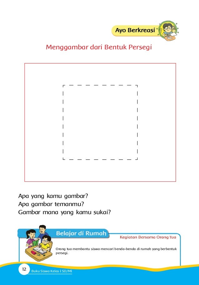  Buku  siswa kelas 1 sd tematik 1 diriku