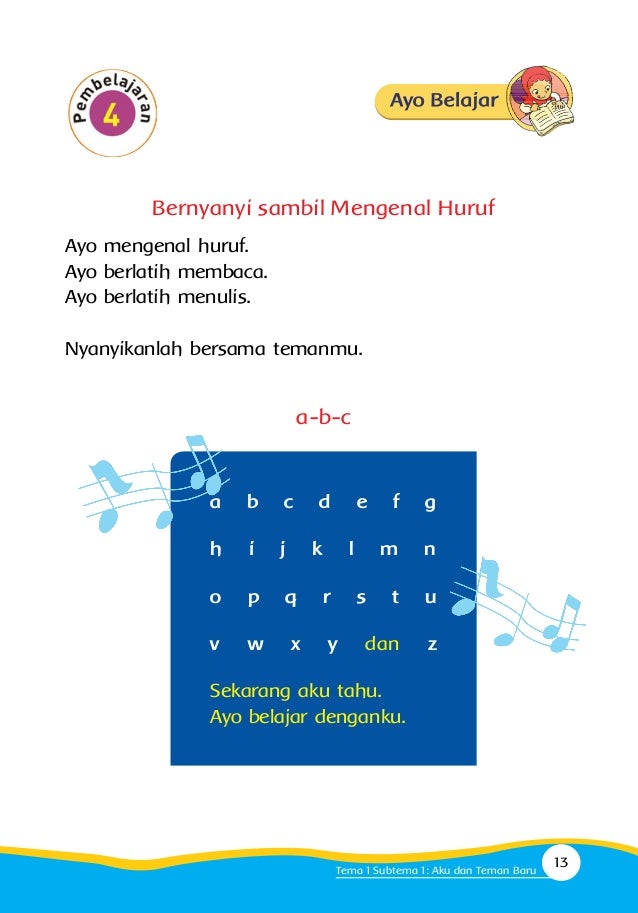  Buku  siswa kelas 1 sd tematik 1 diriku