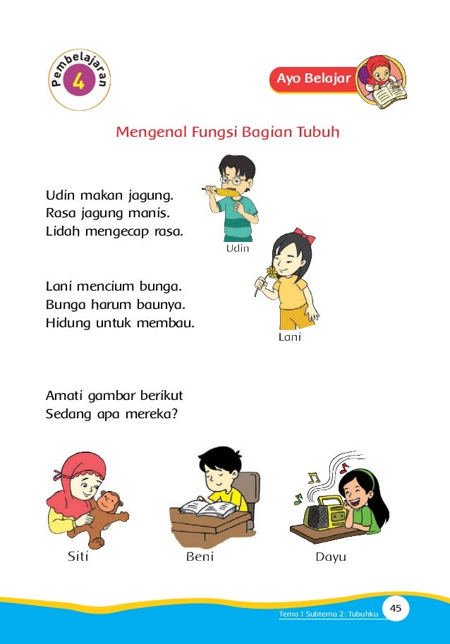 Buku siswa kelas 1 sd tematik 1. diriku