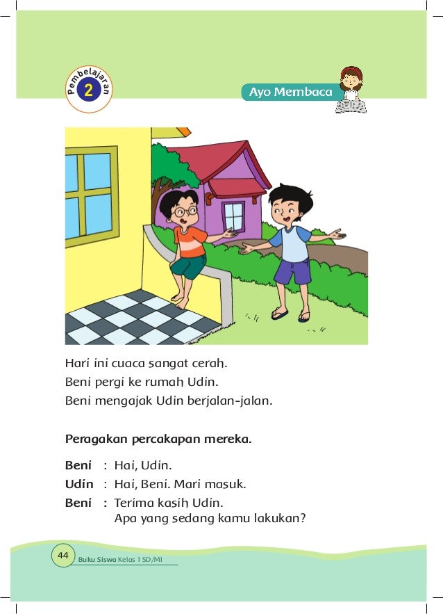 Buku Siswa Kelas 1 Tema 6