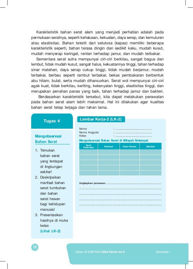 Lembar kerja 1 lk 1 prakarya kelas 7 semester 1