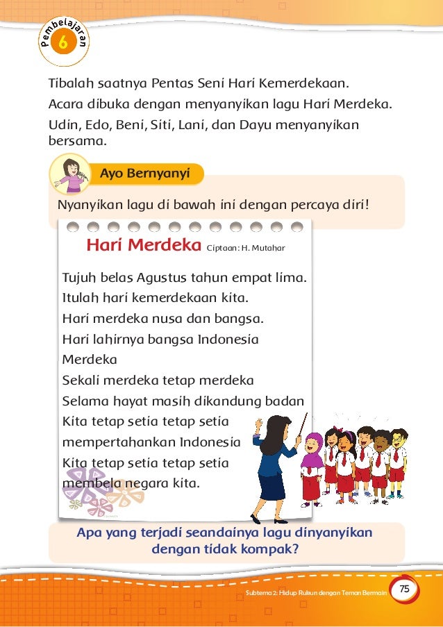 Buku siswa kelas 2 SD tema 1 hidup rukunKemendikbudKurikulum 2013