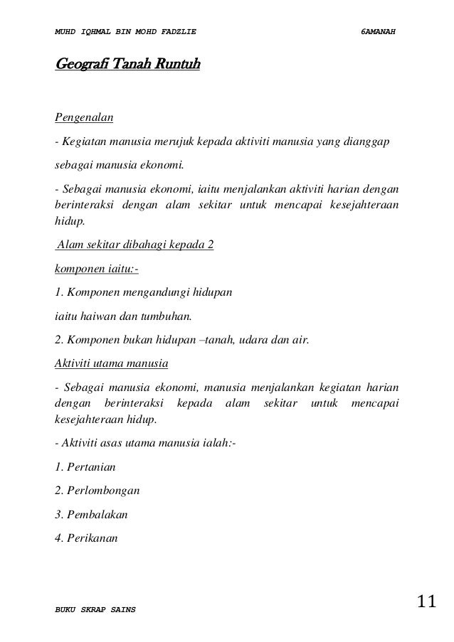 MalIqhmal Buku Skrap Sains