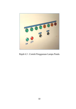 32
Rajah 6.3 : Contoh Penggunaan Lampu Pandu
 