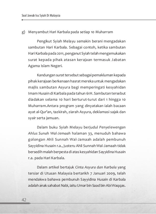 Soal Jawab Isu Syiah Di Malaysia