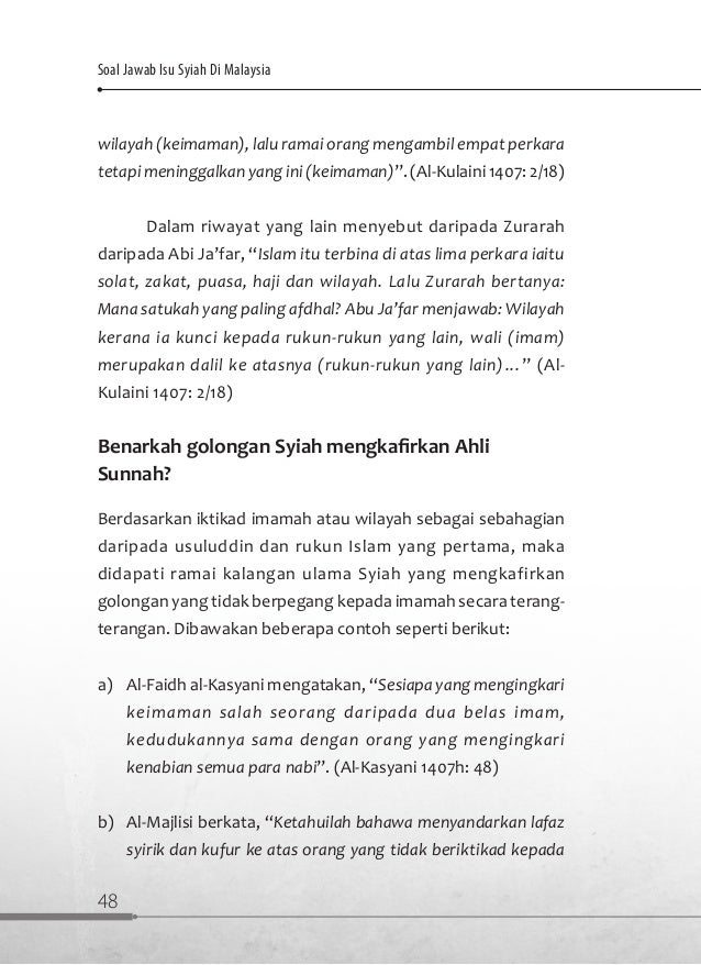 Soal Jawab Isu Syiah Di Malaysia