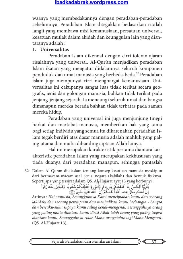 Buku Sejarah Peradaban dan Pemikiran Islam (Kumpulan Makalah Perkulia…