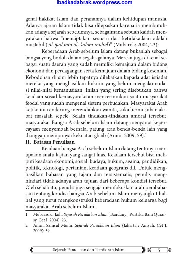 Buku Sejarah Peradaban dan Pemikiran Islam (Kumpulan 