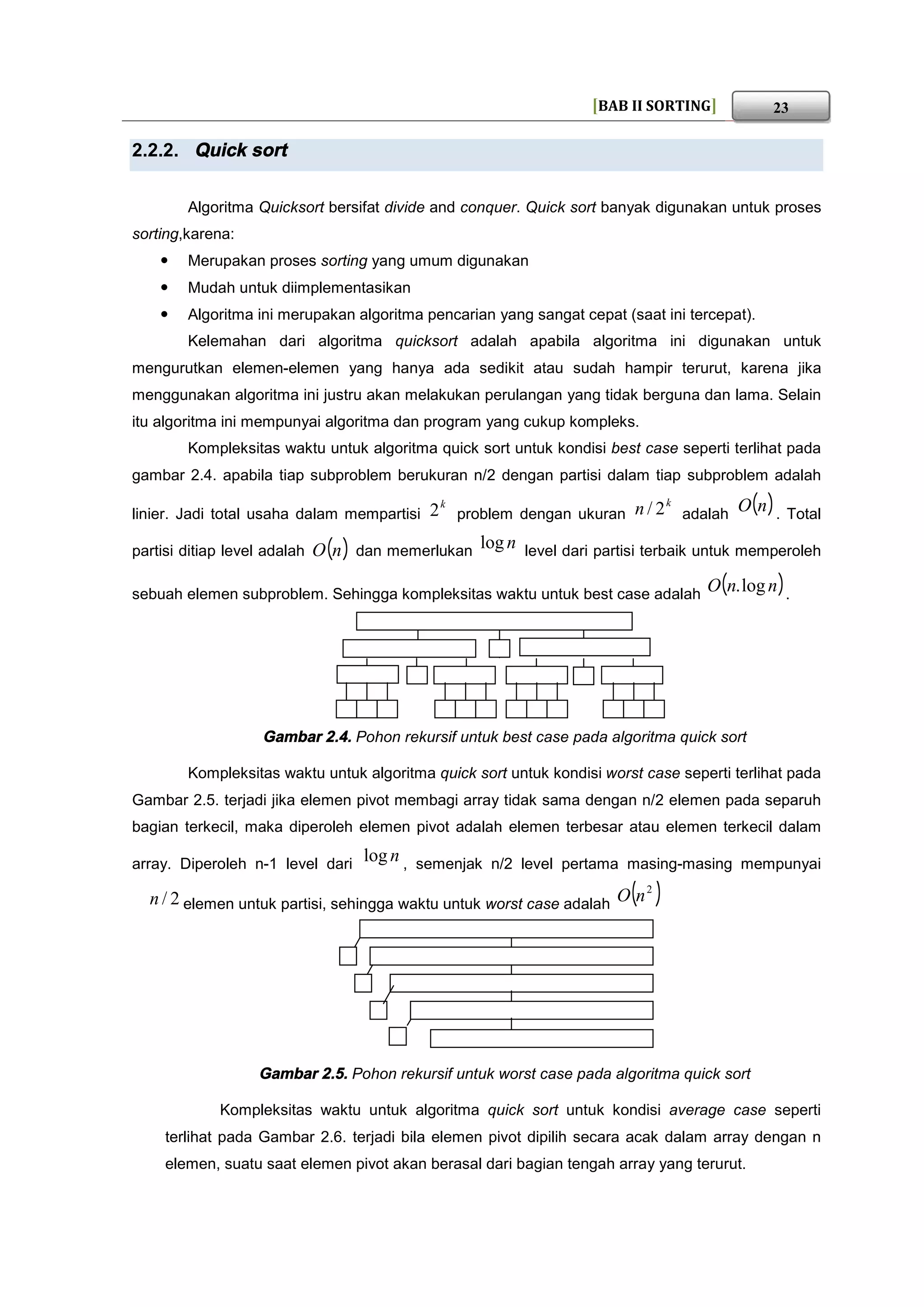 Buku struktur data Sorting | PDF