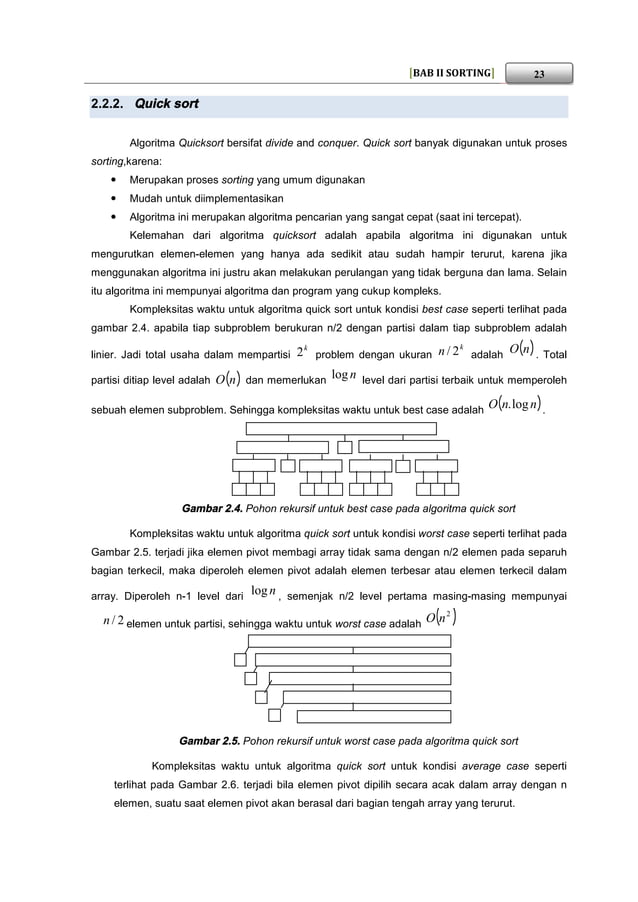 Buku struktur data Sorting | PDF