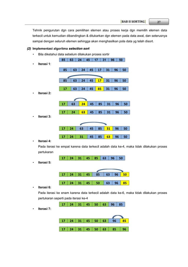 Buku struktur data Sorting | PDF