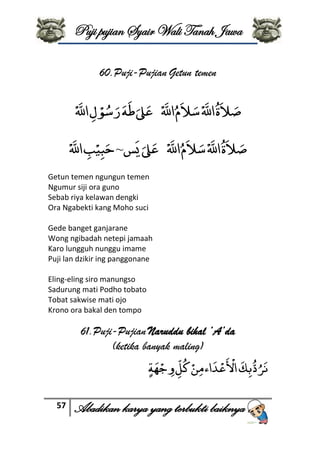 Sholawat Jawa Eling Eling Siro Manungso Buku syair wali tanah jawa