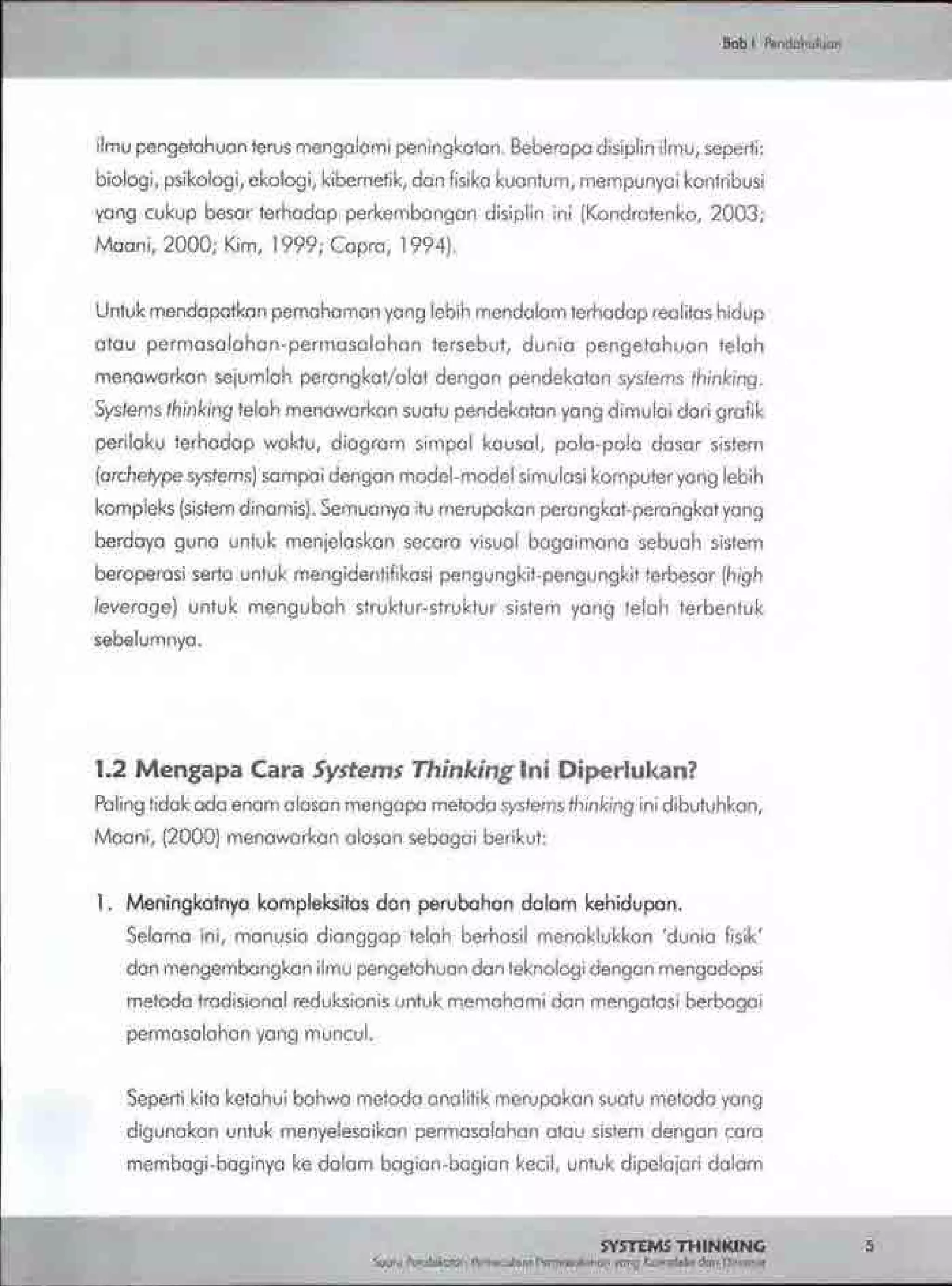 Buku systems thinking