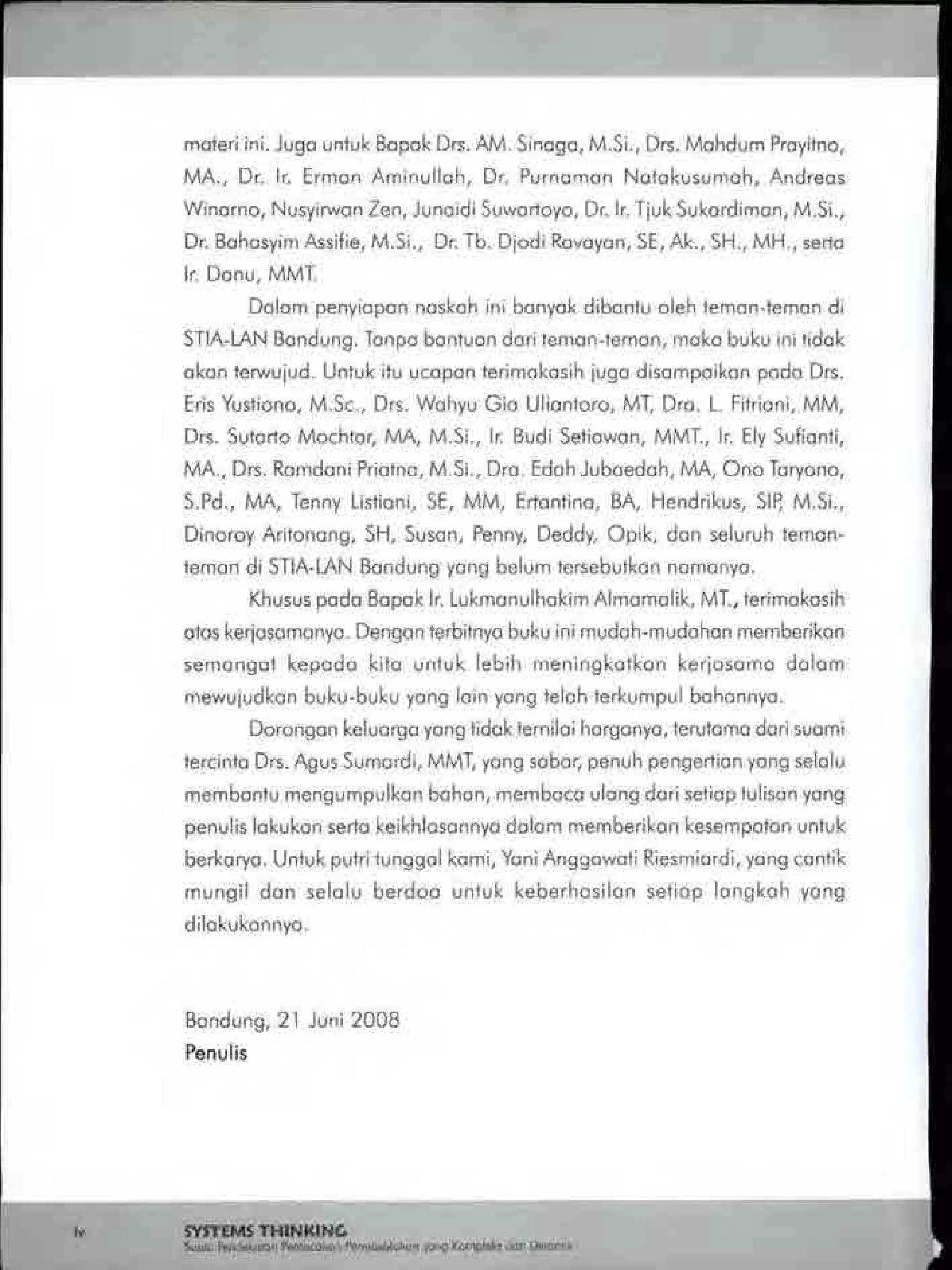 Buku systems thinking