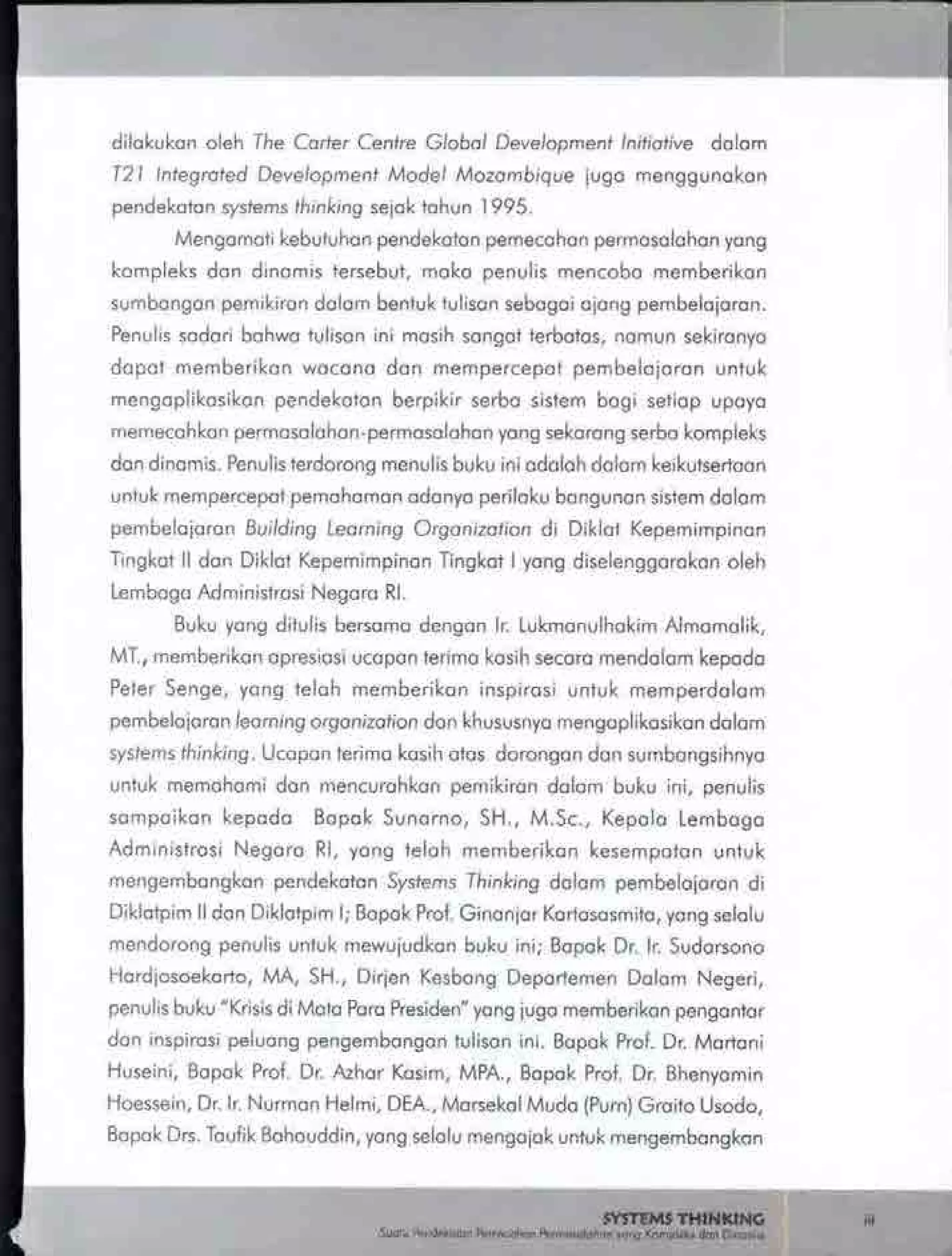 Buku systems thinking