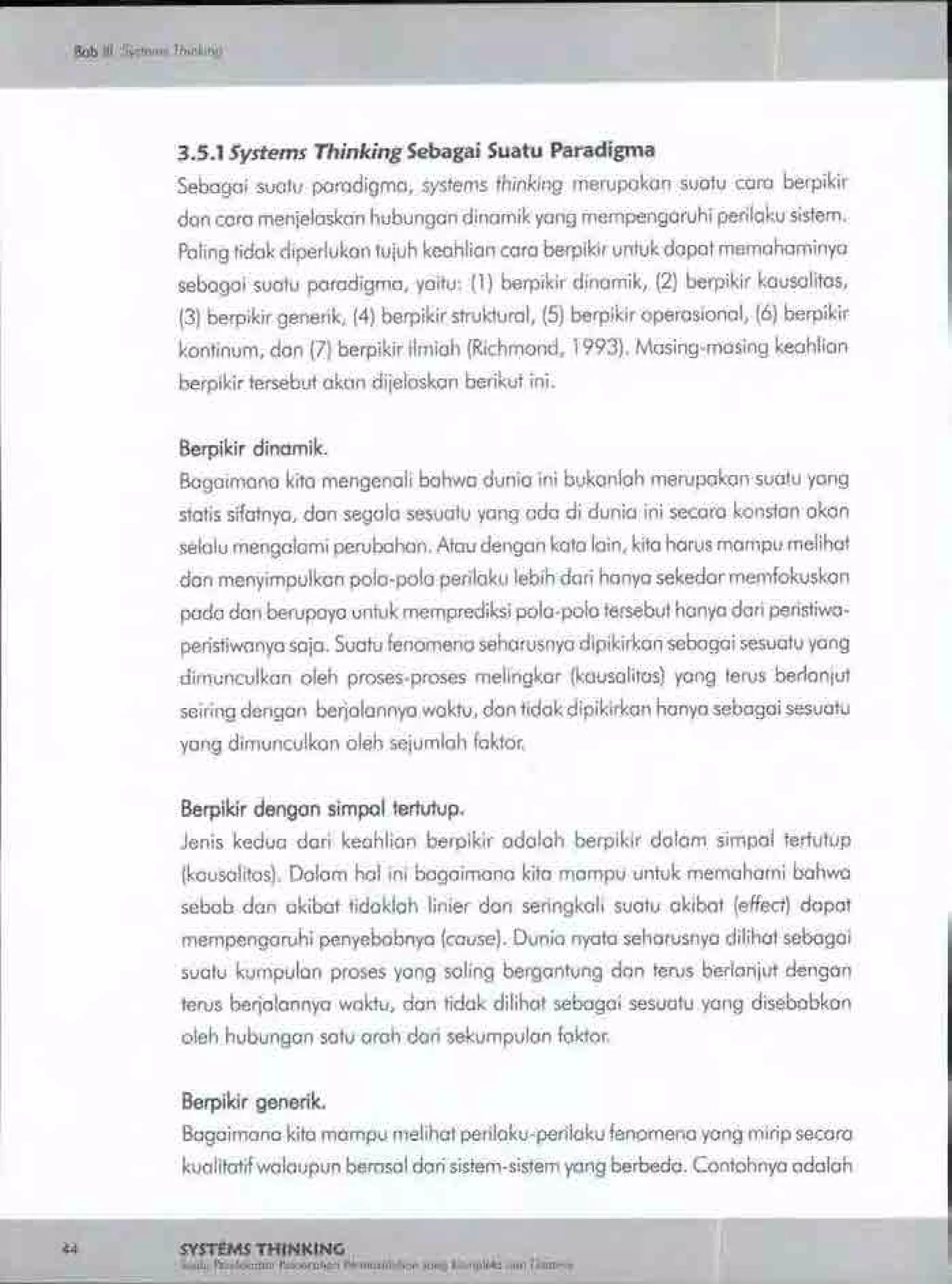 Buku systems thinking