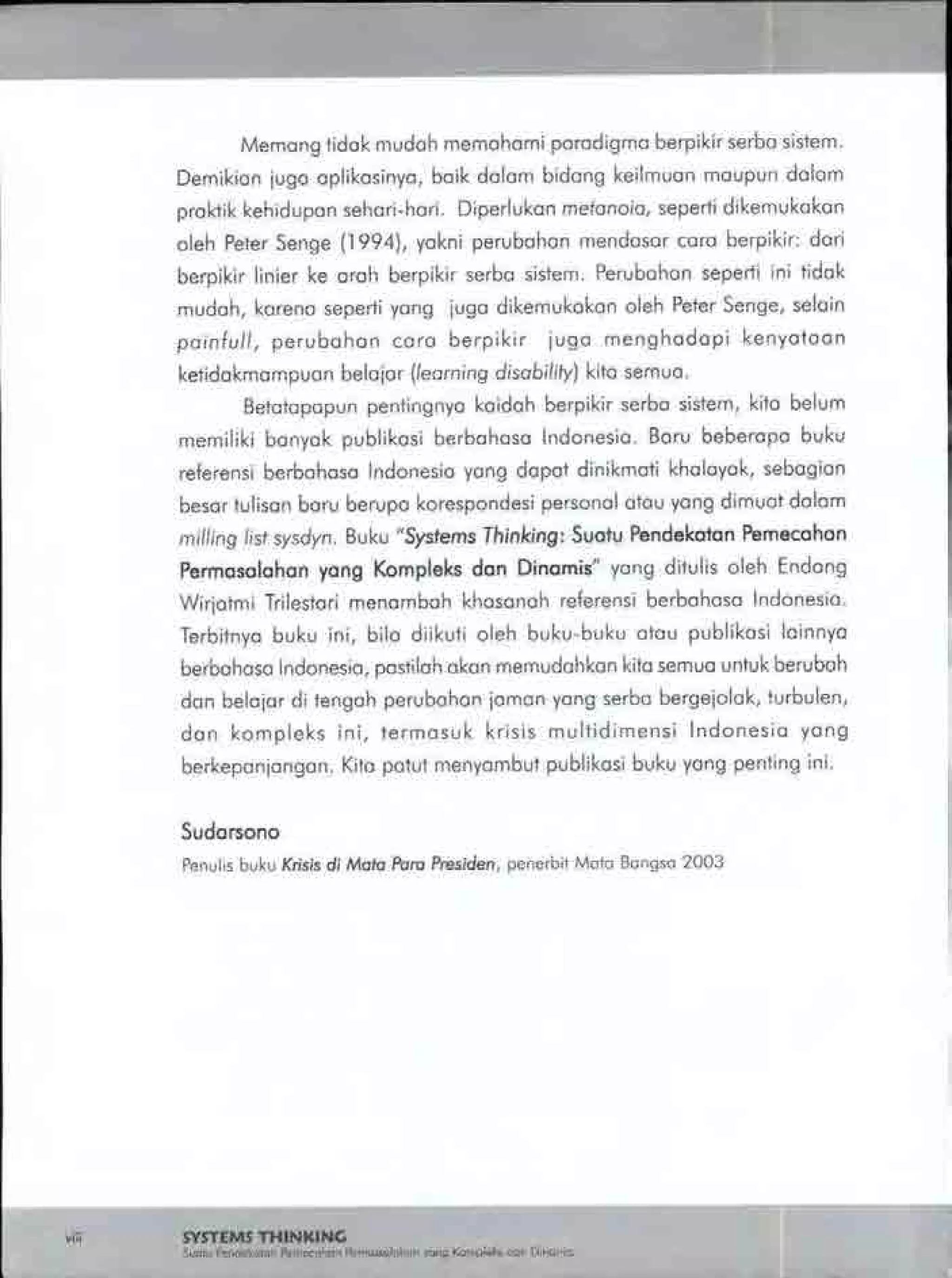 Buku systems thinking