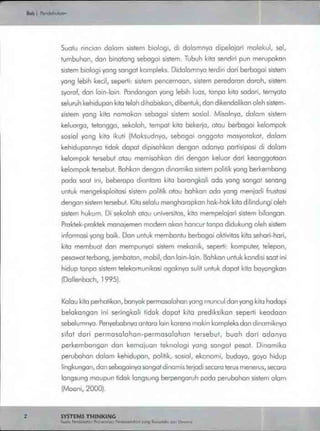 Buku systems thinking