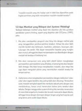 Buku systems thinking