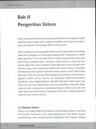 Buku systems thinking