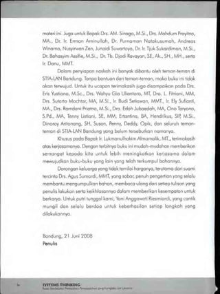 Buku systems thinking