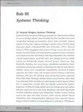 Buku systems thinking